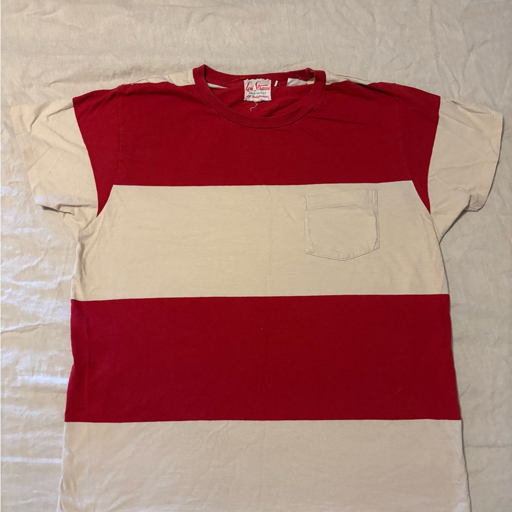 LVC Levi's Vintage Clothing 1950's Sportswear Tee Size Large Stripes XL